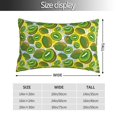 thumbnail image 2 of Rateoe Watercolor Kiwi Fruits Summer Pattern Decorative Pillow Case,Throw Pillow Covers,Plush Pillow Cover,Soft Pillow Case,Velvet Pillow Case-14"x20", 2 of 6