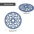 thumbnail image 3 of 3PCs Silicone Trivet Mat for Hot Pan in Heart Design Trivets, Non Slip, Serving Dishes Plates, Kitchen Hot Pan Holder for Countertop & Table, Blue, 3 of 7