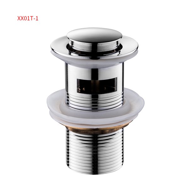 Inteprter Filtro de fregadero de aleación de Zinc con núcleo de rebote, dispositivo de drenaje, filtro de grifo emergente, recogedor de pelo, accesorio Suministros de limpieza para el hogar XX01T-1 Inteprter HA006539-01