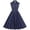 Blue, variant on Summer SMihono Women's 50s Vintage Polka Dot Pinup Retro Rockabilly Swing Dress Sleeveless Collared Button Down A Line Party Cocktail Dresses Navy 4