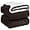 Brown, variant on Sherpa Fleece Twin Size Blanket for Bed - Extra Warm and Heavy Thick Blankets for Winter, Super Soft 500GSM Plush Blanket, 66"X 90" Dark Grey