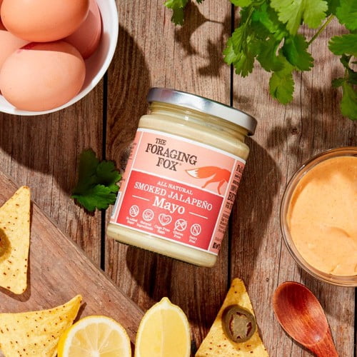 The Foraging Fox Smoked Jalapeno Mayo 240g, British Import (Pack of 2)