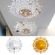 thumbnail image 5 of Pegatinas de pared de espejo de lámpara de cristal 3D extraíble DIY papel tapiz de acrílico calcomanías de decoración de habitación en casa sidaley JJ21047-01, 5 of 6
