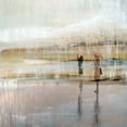thumbnail image 2 of Bolokofsky, Ronald 26x26 Black Ornate Wood Framed with Double Matting Museum Art Print Titled - Rainy Day At the Beach, 2 of 4