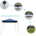 thumbnail image 3 of Winado 8' x 8' Pop Up Canopy Tent Portable Coated Outdoor Garden with Carry Bag Blue, 3 of 7