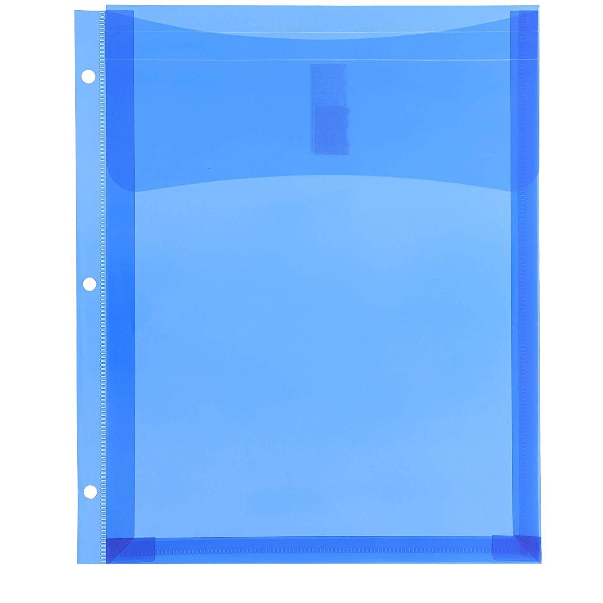 folder plastic & pocket blue