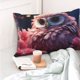 thumbnail image 4 of Fotbe Cute Flower Owl Funda de Almohada Decorativa Estilo Occidental, Lujo en Algodón, Fundas para Almohadas King, Cojín Estampado para Decoración del Hogar-16"x24", 4 of 6