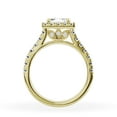 thumbnail image 3 of Unique Moments 2 ct Lab Grown Halo Princess Diamond Engagement Ring 14K Yellow Gold, 3 of 6