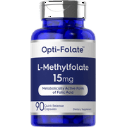 L Methylfolate 15mg | 90 Capsules | Methyl Folate 5-MTHF | by Opti-Folate