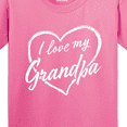 thumbnail image 4 of Inktastic I Love My Grandpa in White Chalk Heart Youth T-Shirt, 4 of 5