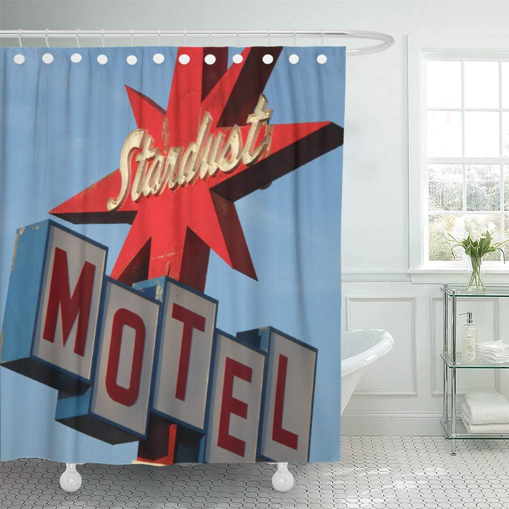 SUTTOM Tacky Retro Cool Vintage Neon Motel Travel Architecture Signage