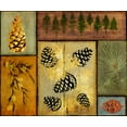 thumbnail image 2 of Art Licensing Studio 17x15 Black Ornate Wood Framed with Double Matting Museum Art Print Titled - Pines and Oak I, 2 of 4
