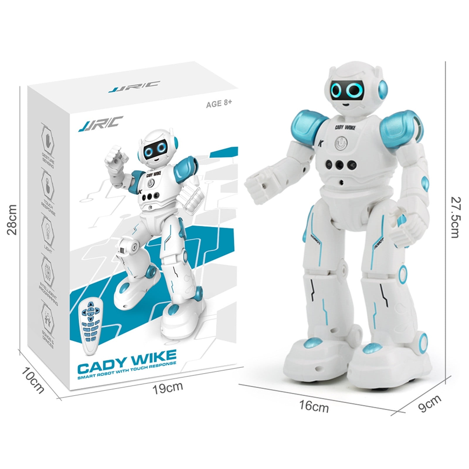 Meggemo JJR/C R11 Intelligent Gesture-Control RC Robot - Programmable Dancing Toy with USB Charging, Ideal for Home Entertainment & Holiday Gifting