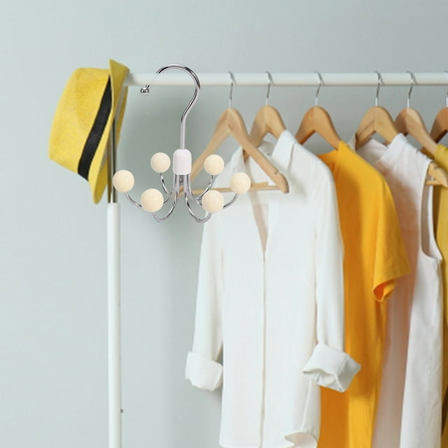 Multipurpose Space Saving Hangers For Closet 360° Swivel Closet Hangers Purse Organizer Hat Holder Belt Organizer Tie Rack Bra Hanger Handbag Organizer Scarf Hanger For Closets