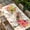 Yellow, variant on Spring Flowers Table Cloths for 4 Foot Rectangle Tables, Pastoral Daisy Leaves Rustic Botanical Patio Waterproof Elastic Fitted Tablecloths, Washable Rectangular Table Cover for Camping
