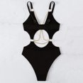thumbnail image 5 of Sngxgn Women's Swimsuit Sports Tummy Control Cheeky Bathing Suits(Black,S), 5 of 7