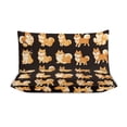 thumbnail image 3 of 3 Pcs Soft Bedding Set, Includes 1 Duvet Cover with Zipper And 2 Pillow,Shams Cartoon Cute Dog Queen(90"×90"), 3 of 8