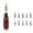 Red, variant on Professional Multi Angle Ratchet Screwdriver Set 10 in 1 Steel Bit Ergonomic Handle Home Repair for Electronic Device