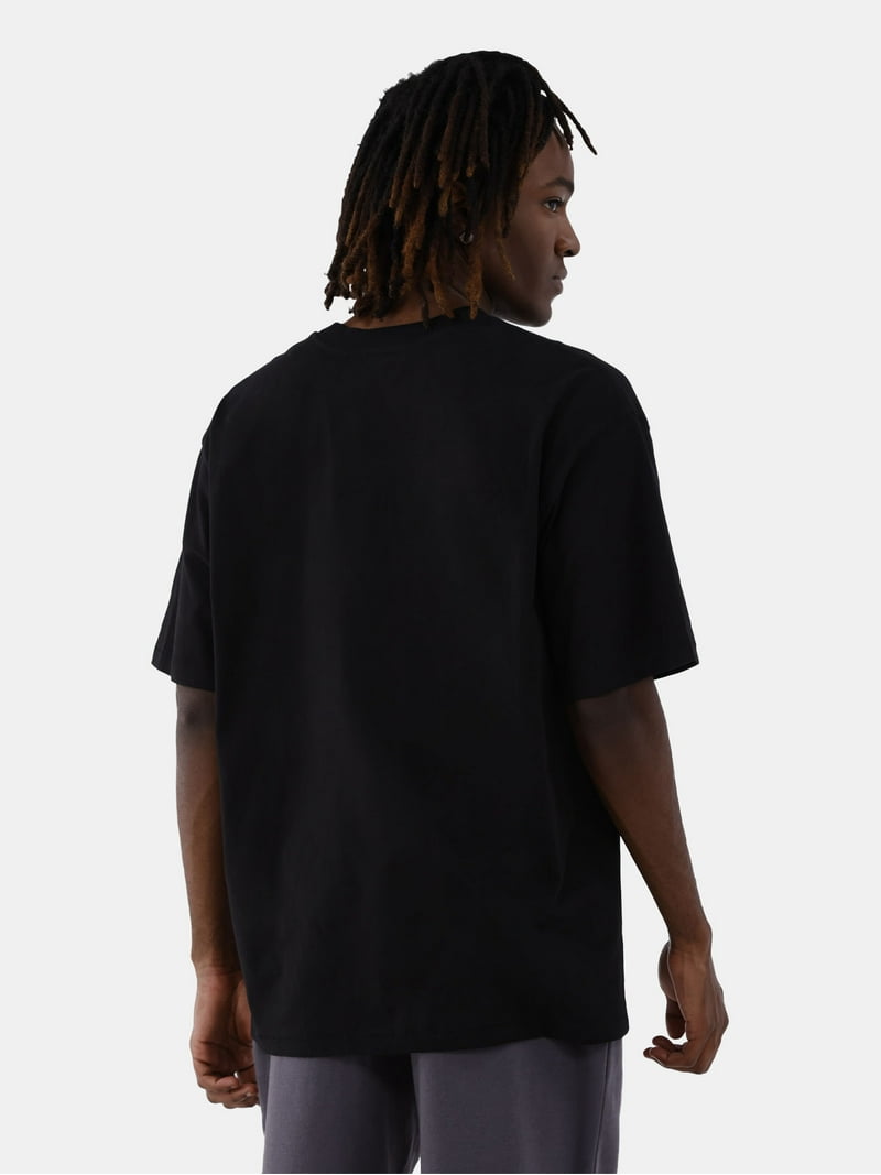 No Boundaries Men's Oversized Cotton Short Sleeve T-Shirt with