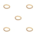 thumbnail image 2 of Maytalsory Bague en Cristal Extensible de Luxe Unique pour Déclaration d'Amour Bague Incrustée à la Mode Dorée 1 Rangée 5Ensemble, 2 of 6