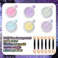 thumbnail image 3 of Juego de 6 polvos para uñas, 6 colores, efecto de uñas en polvo para decoración de uñas, salón, hogar, bricolaje, 3 of 5