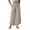 Khaki, variant on Laqbezok Women's Waterproof Cargo Pants, High Waist Drawstring Wide Leg Cropped Trousers with Pockets for Hiking Travel Outdoor Vacation