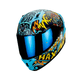 thumbnail image 1 of Casco Integral Obsidian Tláloc Talla  L Color Azul Acabado Brillante, 1 of 6