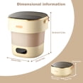 thumbnail image 2 of Mini Portable Washing Machine & Dryer, 13l Folding Compact Washer with 3 Cleaning Modes, Collapsible Automatic Small Laundry Machine for RV, Dorm, Travel, Camping, Apartment, 2 of 6