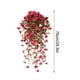 thumbnail image 3 of Planta Colgante Violeta Artificial, Guirnalda Decorativa, Flores de Seda Falsas con Cesta de Ratán, 76 x 25 cm para Decoración de Pared y Techo, 3 of 5