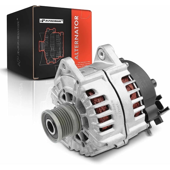 A-Premium Alternator Compatible with Mercedes-Benz SLS AMG 2011-2015 V8 6.3L, 180A 12V 6-Groove Pulley Clockwise