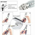 thumbnail image 5 of Herramienta de engarce para cables de acero de hasta 2,2 mm con 150 manguitos de engarce de doble cañón de aluminio en 3 tamaños, 5 of 5