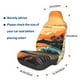 thumbnail image 3 of Balery Serene Ocean Sunset Funda de Asiento para Auto con Diseño - Cubierta Frontal Suave y Transpirable con Protector Antideslizante- 1 Unidad, 3 of 5