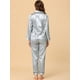 thumbnail image 4 of Conjuntos de pijama para mujer Allegra K Traje de noche suave de manga larga Gris S, 4 of 5