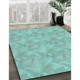 thumbnail image 2 of Ahgly Company Indoor Round Patterned Seafoam Green Area Rugs, 4' Round, 2 of 6