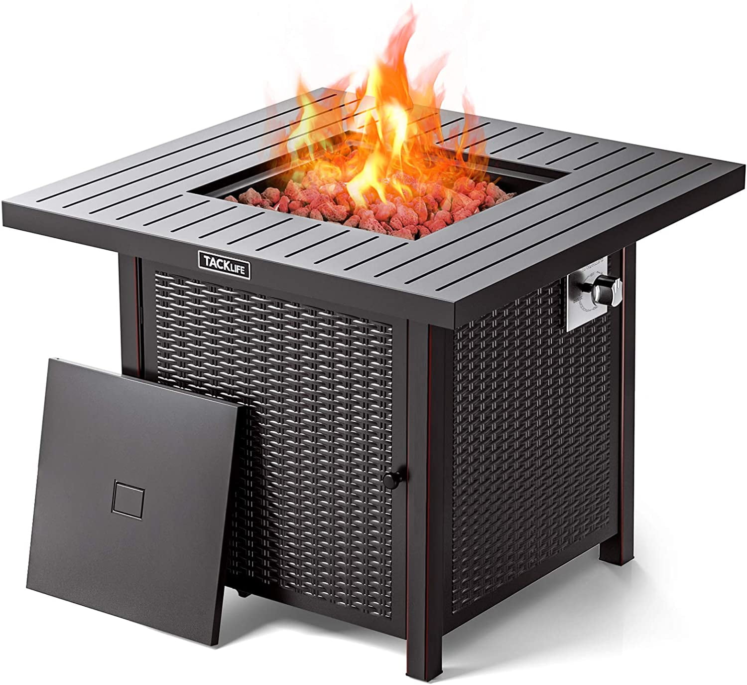 Tacklife 32in Propane Fire Pit Table, Play Fire Pit