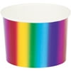 Creative Converting Multi-color Rainbow Birthday Paper Party Supply Sets, (24 Pieces) 12 Ounces