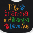 thumbnail image 4 of Inktastic Gramma and Grampa Love Me Boys or Girls Baby Bib, 4 of 4