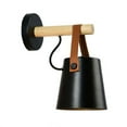 thumbnail image 2 of Joernso E27 Wall Mounted Wooden Pole Hanging LED Lamp Living Room Bedroom Bedside Light, 2 of 8
