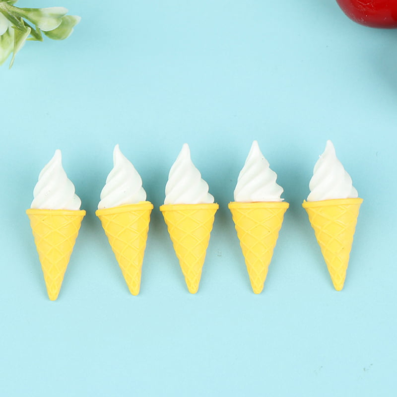DOLLHOUSE Miniature SIZE Colored  Ice Cream Cones Box