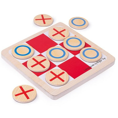 Bigjigs Toys Noughts and Crosses Wooden Tic Tac Toe Travel Board Game 2 Players Ages 3+ Bigjigs Toys Noughts and Crosses Wooden Tic Tac Toe Travel Board Game 2 Players Ages 3+