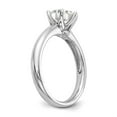 thumbnail image 6 of 14K White Gold mounting Ring Band Only Solitaire Engagement, Size 9, 6 of 7