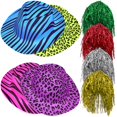 thumbnail image 2 of 1 Set Animal Print Party Hats Novelty Hats Rave Hats And Tinsel Wigs For Costume Party, 2 of 2