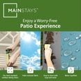 thumbnail image 6 of Mainstays 37 in x 19.5 in Aqua Blue 1-Piece Rectangle Outdoor Chair Cushion, 6 of 6