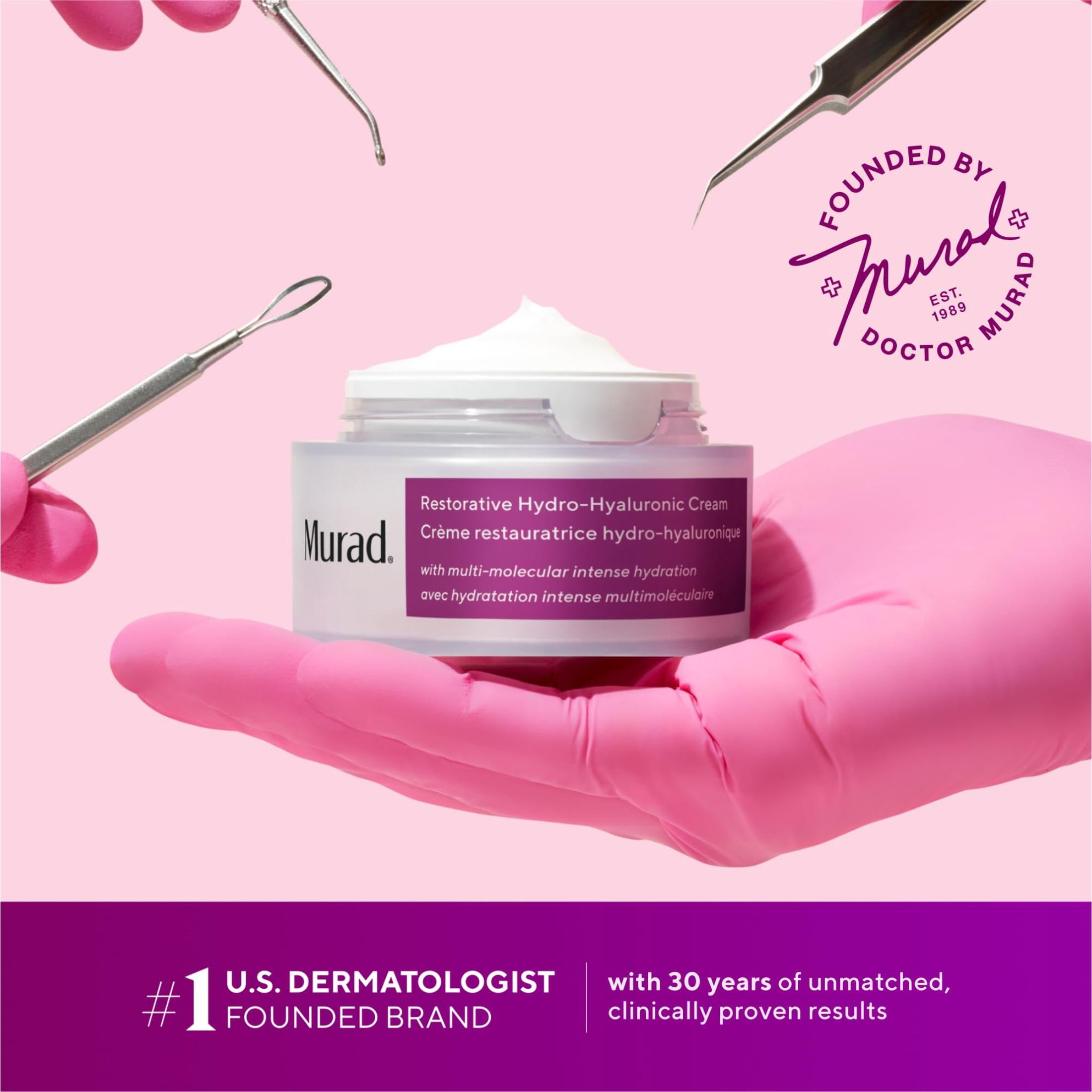 Murad Restorative Hydro-Hyaluronic Face Cream, For Softer Skin, 1.7 fl oz