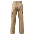 thumbnail image 6 of 11-12 Years Teen Boys Relaxed Fit Cargo Pant for Outdoor Sweatpants School Pants Fall Winter Pants Boys' Sweatpants for Kids School Sports 1T 2T 3T 4T 5T 6T 7T 8T Brown Pants, 6 of 6
