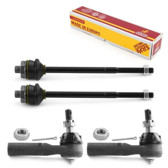 Metrix Premium Chassis Parts - 4 PC Inner & Outer Tie Rod End Kit Fits 16-19 Chevrolet Suburban 3500 HD, 01-06 GMC Sierra 3500, 03-09 Hummer H2, Replacement ES3488, ES3609, Made in Europe