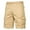 Khaki, variant on Plus Size Cargo Shorts for Men Waterproof Ripstop Tactical Short with Multi Pockets Outdoor Work Shorts