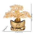 thumbnail image 2 of Home Desk Feng Shui Fortune Ornament, Amethyst Citrine Money Tree Decoration, 2 of 4