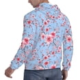 thumbnail image 3 of Hoodies for Men - Watercolor blue berry blossoms Long Sleeve Comfrt Men'S Fashion Hoodies & Sweatshirts, Sweatshirts for Men Hoodies Pullover Clothing Clothes with Pouch, 3 of 7