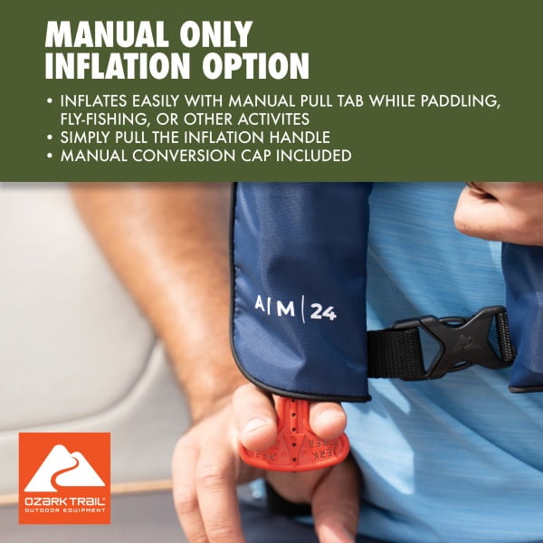 (2 pack) Ozark Trail Pro a/m 24 Unisex Inflatable Life Vest